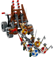Army of Vikings with Heavy Artillery Wagon