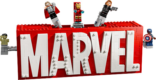 76313 MARVEL Logo & Minifigures