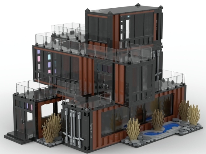 Shipping container building